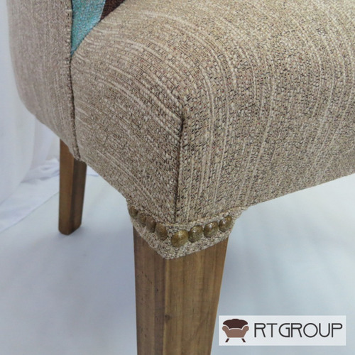 Imagen 6 de 10 de Silla Sillon Matero Poltrona Apoyabrazos Chenille Premium
