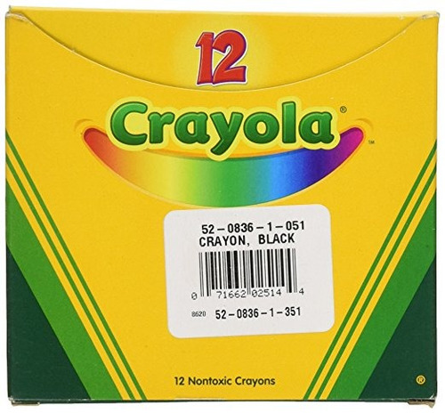 Lápices De Colores Crayola A Granel (12 Count), Negro