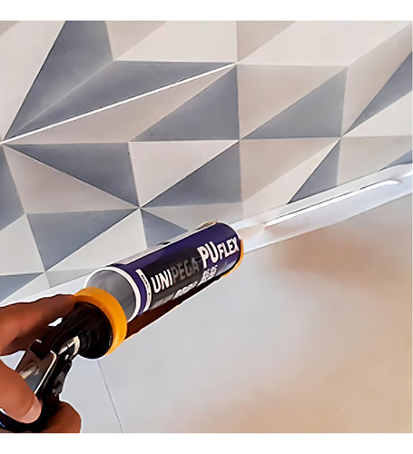 Sellador de silicona Pu Flex de uso general gris 280 ml