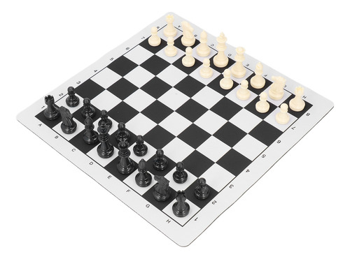 Juego De Ajedrez, Portátil, Plegable, Tela De Goma, Plástico