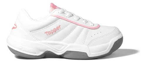 Zapatilla Topper Tie Break 3 Tenis Blanco Rosa Mujer