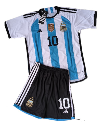 Conjunto Niño Argentina Local Messi Importado Original
