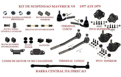 Kit Suspensao Dianteira Completo Maverick V8 ( 1977 A 1979 )