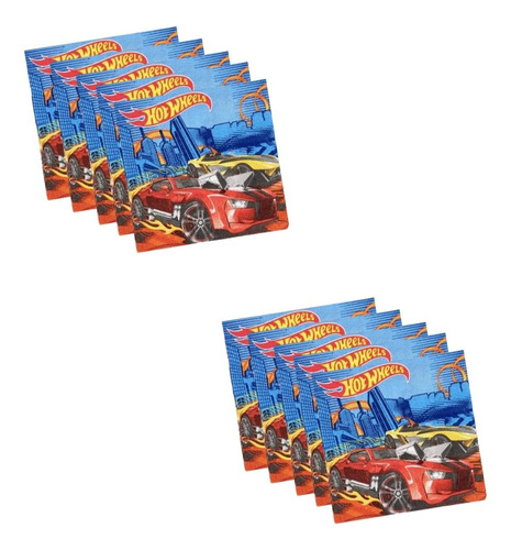 Pack 20 Servilletas Temática Hot Wheels - Glovers