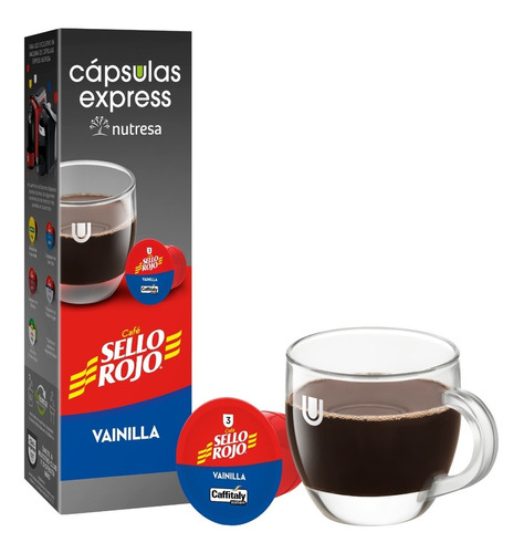 Café Sello Rojo Vainilla X 10 Cápsulas Express Nutresa