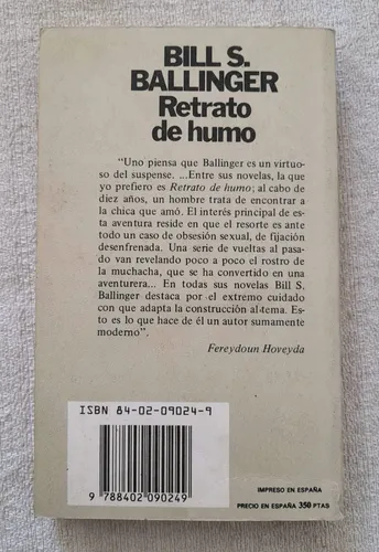 Retrato De Humo - Bill S Ballinger - Novela Negra Bruguera (Usado)