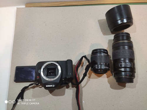 Camera Canon T3i C/ 2 Lentes 18-55mm + 70-300mm Ótimo Estado