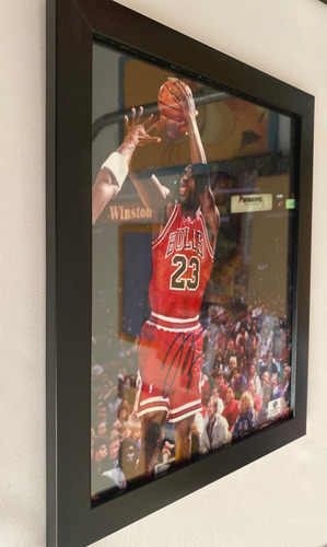 Autografo Michael Jordan Foto Autografiada Certificado G. A. (Usado)