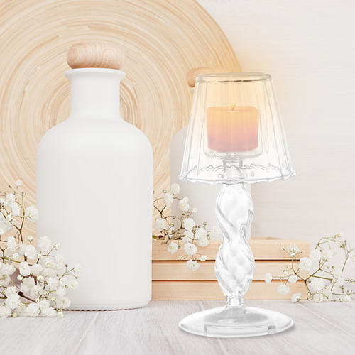 Candelabro De Vidrio Con Diseño De Lámpara De Escritorio, 1