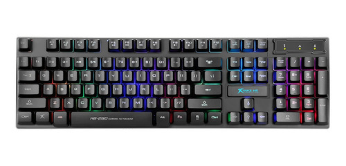 Imagen 1 de 2 de Xtrike Me KB-280 - Negro - Rainbow - QWERTY - Español