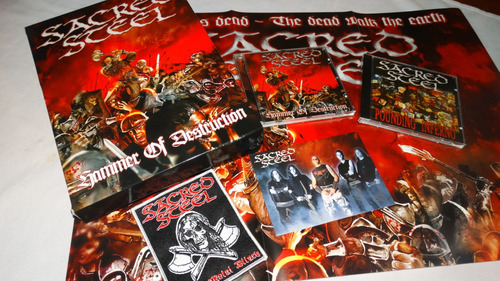 Sacred Steel  Hammer Of Destruction (box 2 Cds Poster Patch