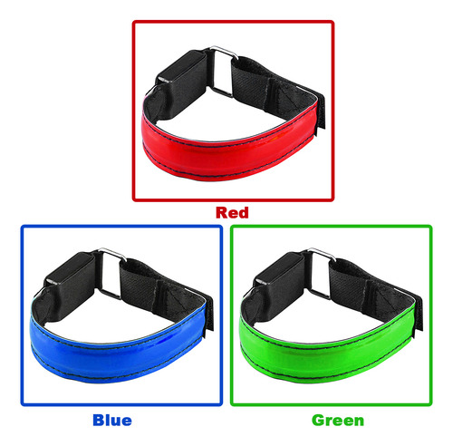 // Brazalete Led Recargable Por Usb Para Correr De Noche Y