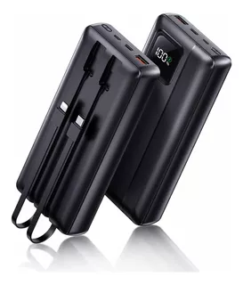 Power Bank 40000mah Pd30w Qc4.0 - Cargador Portátil Con Led