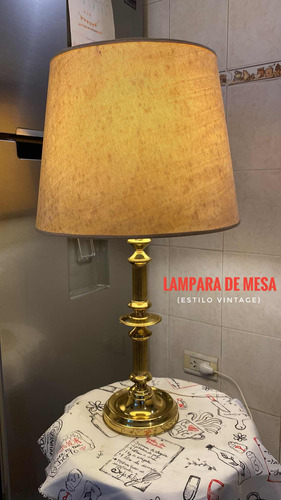 Lámpara De Mesa Estilo Vintage