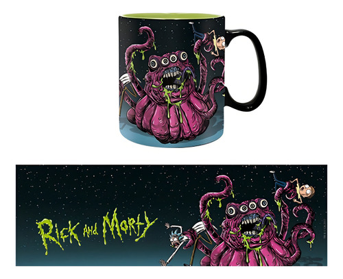 Abystyle Taza Rick And Morty - Monster Slime Mug (16 Oz.)* Color Negro