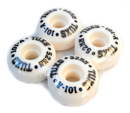 Ruedas Skate Tuxs Pro 52mm 101a Street Park Uretano Premium