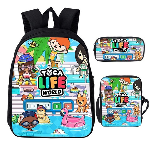 Mochila Toca Life World For Adolescente 3d Anime Toca Boca