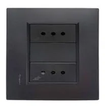 Comprar Plaqueta Duomo Flat Grafito O Aluminio C\u002F 2 Toma Corriente