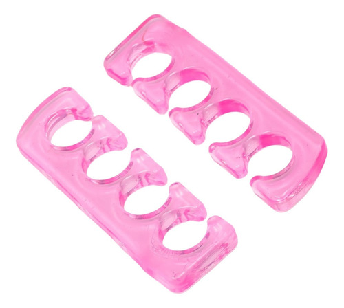 Separador De Dedos De Pies Silicon 1 Par Para Pedicure Color Al Azar