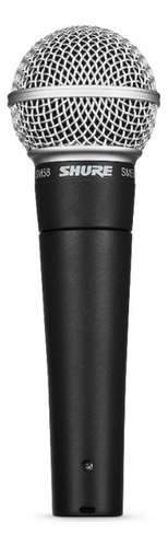 Micrófono Shure SM SM58-LC Dinámico Cardioide color gris oscuro/plateado