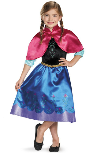 Disfraz Para Mujer Ana De Viaje Talla Xsmall 3t-4t Halloween