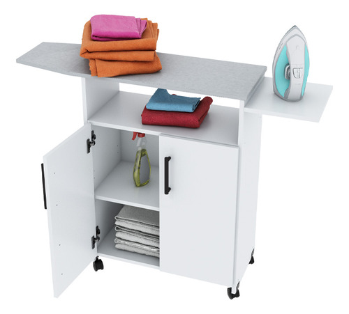 Mueble Organizador Centro De Planchado Blanco Imperdible!