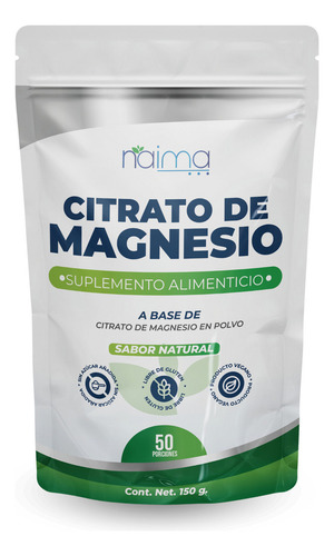 Citrato De Magnesio Puro 150g Sin Sabor - Suplemento Naima