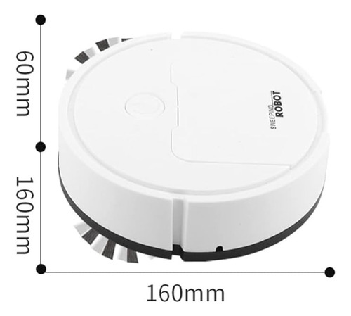 Aspiradora Robot Sweepin Usb Aspira Y Barre Premium Blanco