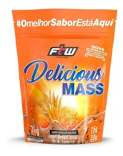 Delicious Mass 3kg - Ftw - Entrega Rápida Hipercalórico