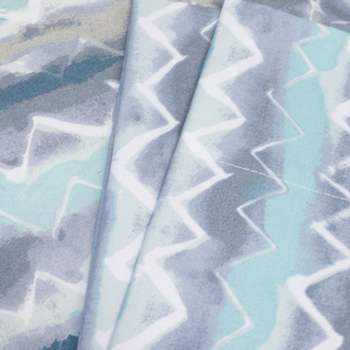Juego De Sábanas Extrasuaves Estampadas Ocean Vibe Tamaño Ki
