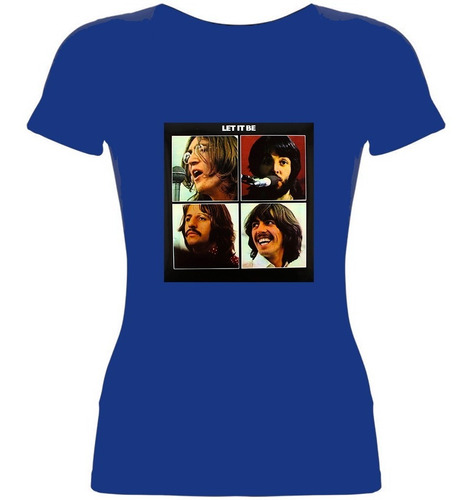 Remera Mujer Algodón Let It Be The Beatles