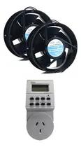 Comprar Kit Indoor Cooler Agroled 6 Pulgadas X 2 U + Timer Digital