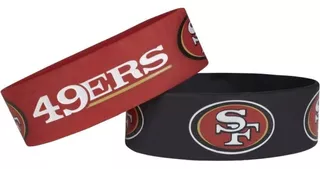 Pulsera Ancha De Silicona De San Francisco 49ers De Nfl...