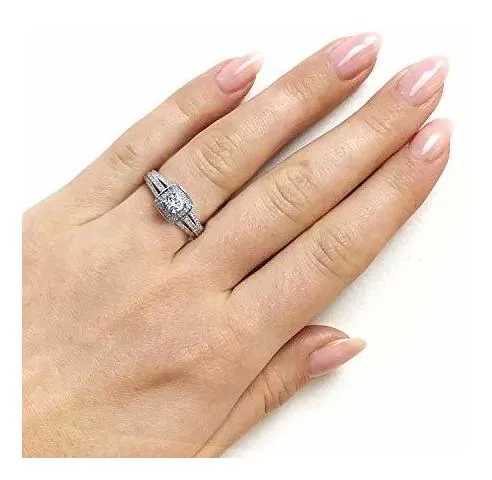 Kobelli Anillo De Compromiso Oro Blanco 1/2 Quilates Tdw Mul