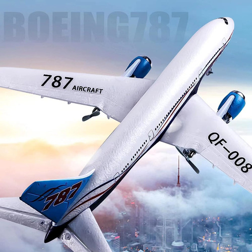 Avión Rc Aerolínea Rc B787 2.4 Ghz Listo Para Volar Color