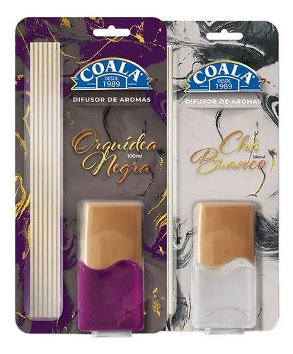 Kit 2 Difusores Coala - Chá Branco + Orquídea Negra
