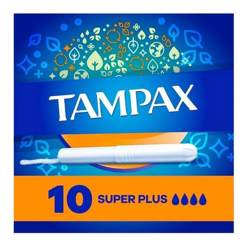 Imagen 1 de 4 de Tampones Tampax Flujo Super Plus, 10 Un