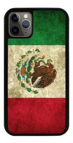 Funda Uso Rudo Tpu Para iPhone Mexico Bandera Aguila Vintage