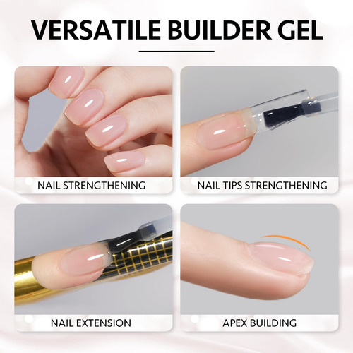 Set De Gel Constructor Gaoy Para Uñas, 6 Colores, 7,3 Ml, Vi