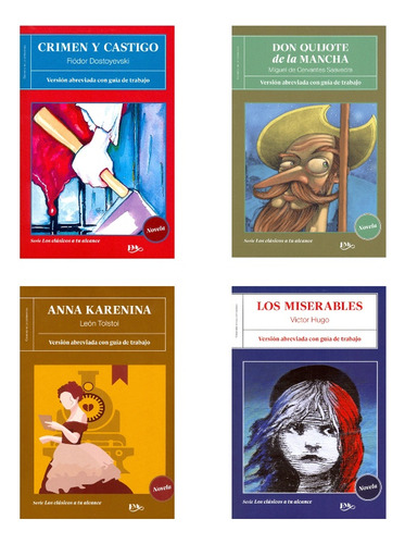 Paquete 4 Libros Clásicos Escolares Imprescindibles 