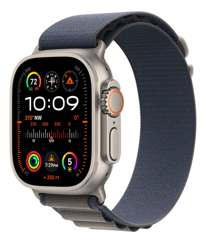 Smartwatch Gps Y Celular Con Funda Titanio Bucle Azul Medio Color De La Caja Diseño De La Malla Color De La Malla Color Del Bisel