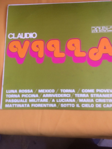 Disco Long Play Vinil - Claudio Villa - Luna Rossa