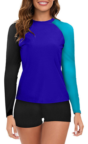 Traje De Baño J Para Mujer, Manga Larga, Blusas Y Pantalones
