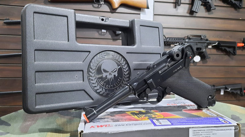 Airgun Pistola Gbb Kwc Rossi Luger P08 Fullmetal Co2 4.5mm