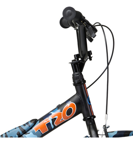 Bicicleta Infantil Groove T20 Aro 20 Azul Camuflada