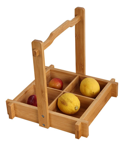 Bandeja De Bambú Para Servir, Bandeja De Frutas, Plato