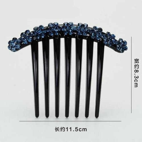 2 Uds Peine De Diamantes De Imitación Clip Updo Bun Maker