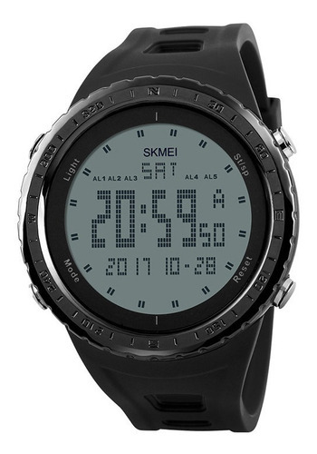Reloj digital impermeable Skmei en Brasil, color de la correa: negro