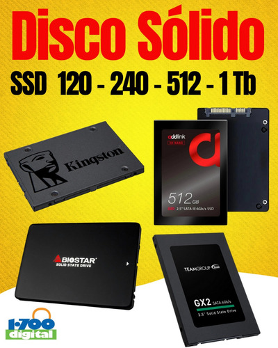Imagen 1 de 2 de Disco Solido Ssd 120gb Sata Pc Laptop 2.5 Y 240 480 500 Nuev