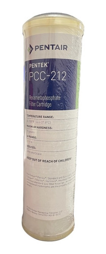 Cartucho Filtro Agua Pentair Mod Pcc-212 Cristales Fosfatos